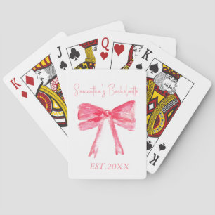 Coquette Rosa Bow Möhippa  Casinokort