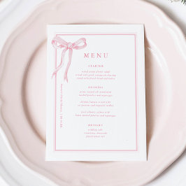 Coquette Rosa Bow-Möhippa Meny