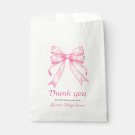 Coquette Rosa Bow Retro Girl Baby Shower