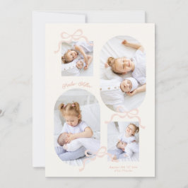 coquette rosa bows collage 4 Photo Girl baby Meddelande