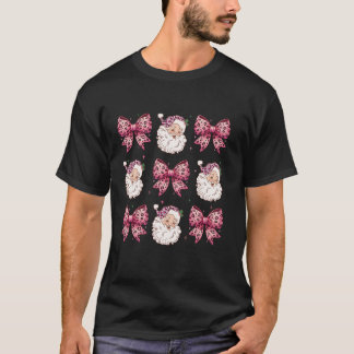 Coquette Rosa Bows Jultomten Coquette-jul T Shirt
