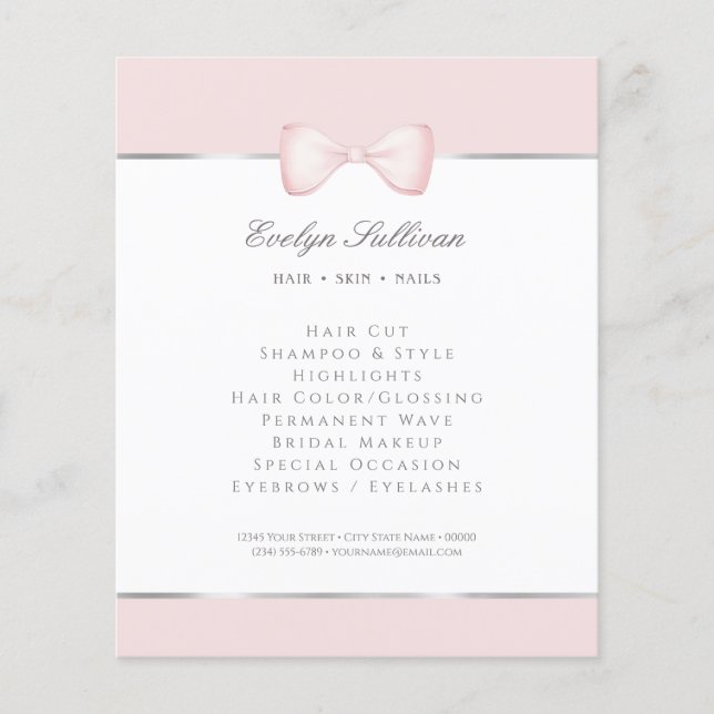 Coquette rosa flugor flygblad (Framsidan)