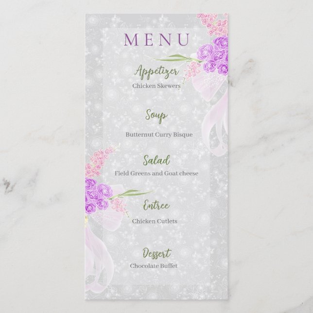 Coquette rosa genomskinlig slinga och brudbukett  (Framsida)