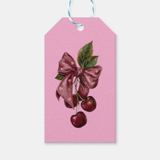 Coquette Rosa Körsbärslinnes Liten Lyrpillow Presentetikett