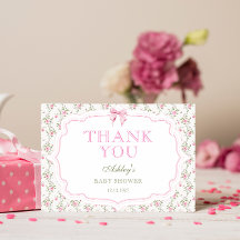 Coquette Rosa Rosett Flicka Barnkalas Tacksamhetsk