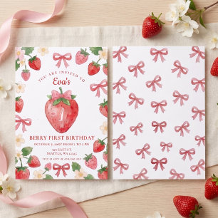 Coquette Rosa Strumpeband Strawberry Jordgubb Förs Inbjudningar
