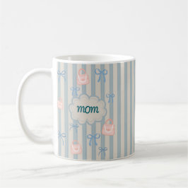 Coquette Rosett band Mors dag Personlig Namn Kaffemugg