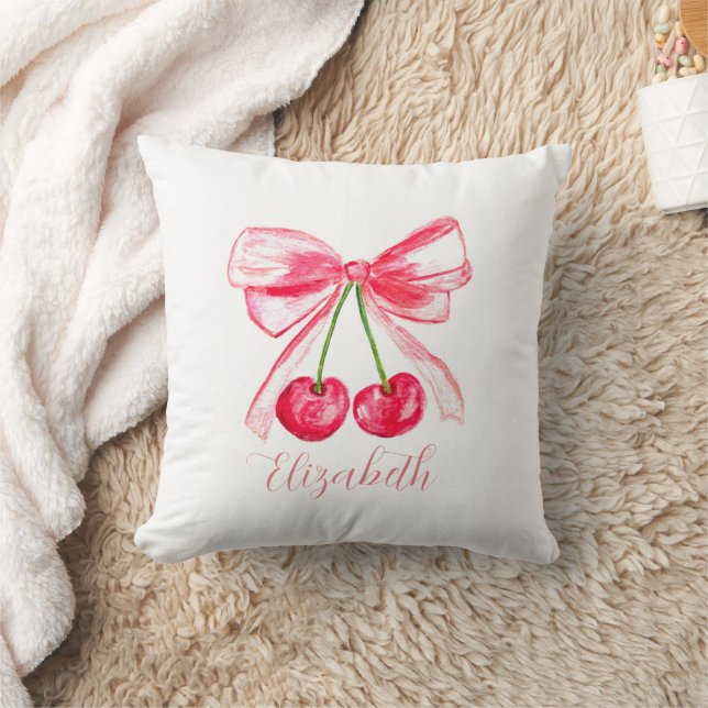 Coquette Snygg Rosa Rosett Babyflicka Barn Vattenf Kudde (Filt)