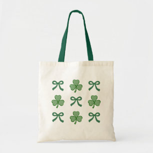 Coquette St. Patrick Day Grönt Rosett band & Klöve Tygkasse