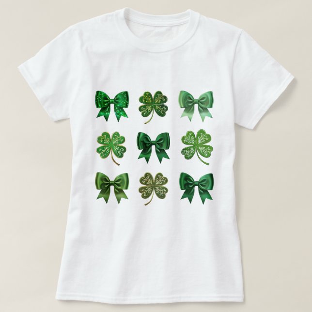 Coquette St. Patrick's Day Shirt T (Design framsida)