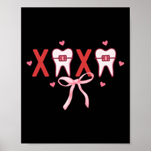 Coquette Tand Xoxo Tandläkare Tandhygienist Tandlä Poster