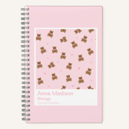 Coquette Teddy Bear Notebook