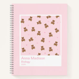 Coquette Teddy Bears Aesthetic Notebook
