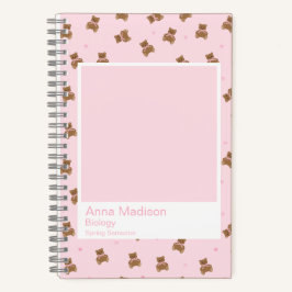 Coquette Teddy Bears Aesthetic Notebook