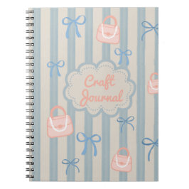 Coquette-tema Rosett band & Bags-personlig Anteckningsbok