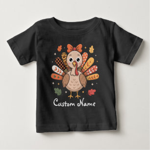 Coquette Thanksgiving-flickor   Anpassad kvinnlig  T Shirt