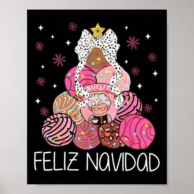 Coquette Tis Season Mexican Pan Dulce Christma Poster (Framsidan)