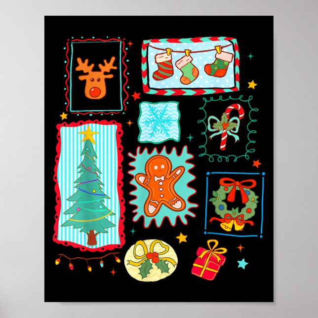 Coquette Tis The Season Christmas Santa Nk Preppy  Poster (Framsidan)
