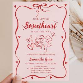 Coquette Valentine Barnrumsfest Inbjudningar