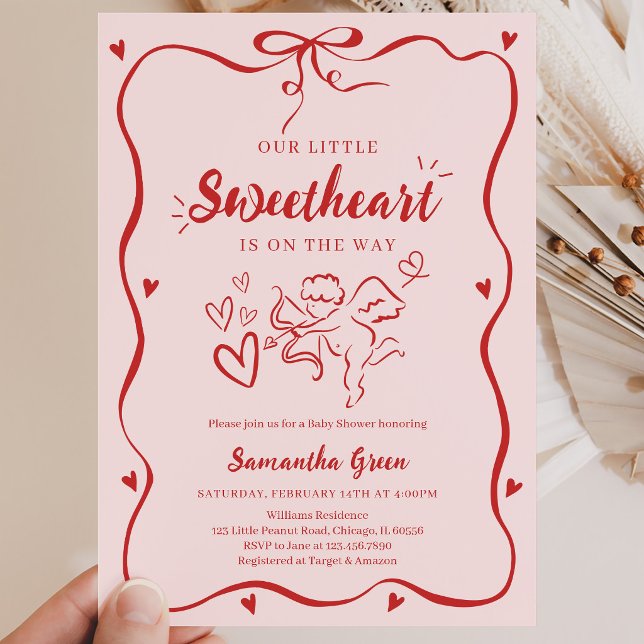 Coquette Valentine Barnrumsfest Inbjudningar (Skapare uppladdad)