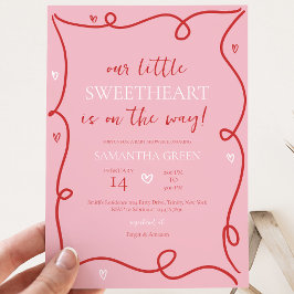 Coquette Valentine Barnrumsfirande Inbjudningar