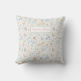 Coquette Wildflower Meadow Personalised Kudde