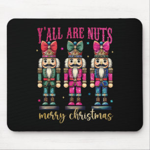 Coquette Y'all är Nöt Nutcrackers Merry Christma Musmatta