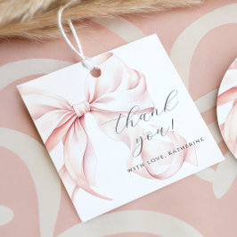 Coquettebåge Rosa Bebisens Mottagning Gåvor Etiketter