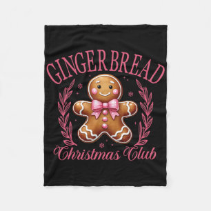 Coquettebåge Rosa Pepparkakor Jul Tjej Kvinnor Fleecefilt