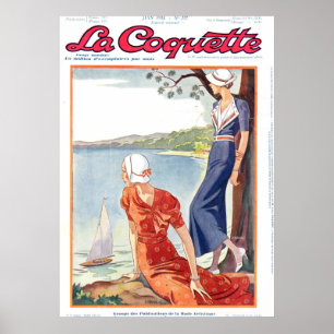 Coquettedamer ovanför sjön poster