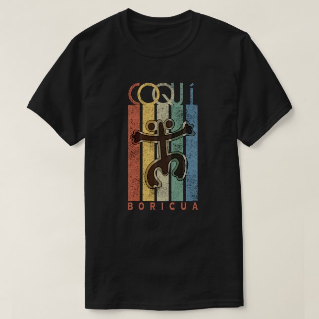 Coqui Boricua T Shirt (Design framsida)