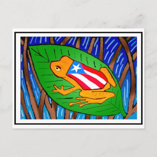 Coqui-flagga Vykort (Framsida)