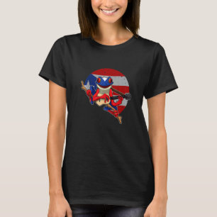 Coqui Frog Spelar Guitar Puerto Rico Animal T Shirt