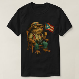 Coqui Groda Puerto Rico Flag Boricua Stolthet T-Sh T Shirt