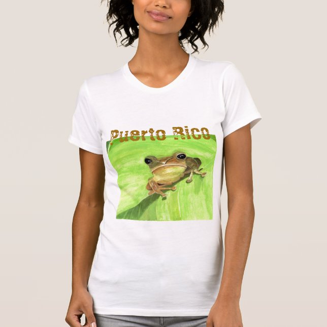 Coqui Puerto Rico Tee Shirt (Framsida)