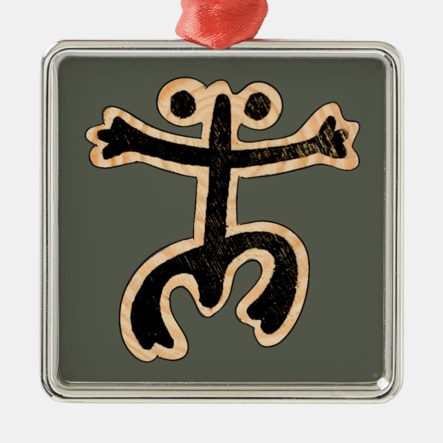Coqui Taino Julgransprydnad Metall (Framsidan)