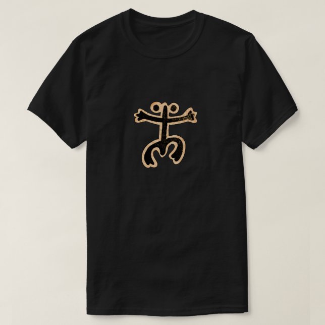 Coqui Taino på Wood T Shirt (Design framsida)