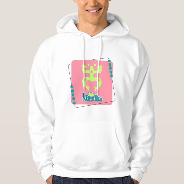 Coqui Taíno Puerto Rico Hoodie (Framsida)