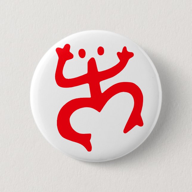 Coqui Taino Puerto Rico Symbol Knapp (Framsida)