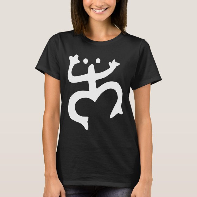 Coqui Taino Puerto Rico Symbol T Shirt (Framsida)