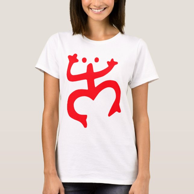Coqui Taino Puerto Rico Symbol T Shirt (Framsida)