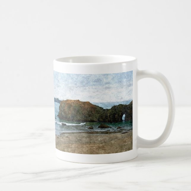 Coquille pekar, Oregon i sommar Kaffemugg (Höger)