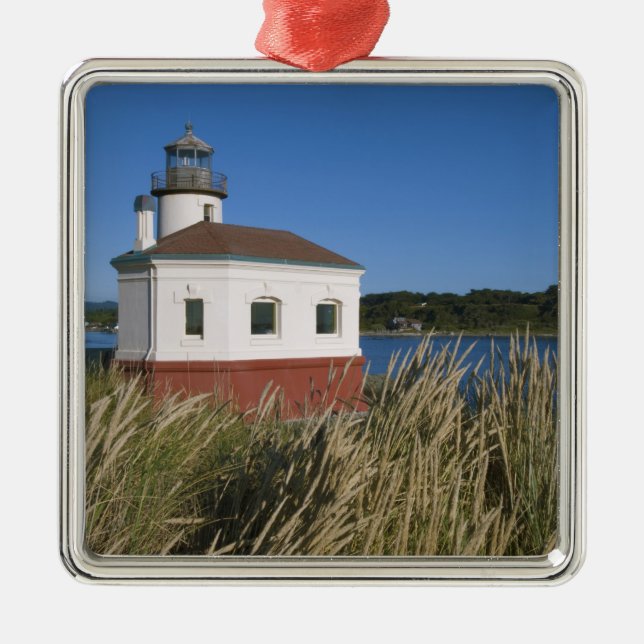 Coquille River fyr, Oregon, USA Julgransprydnad Metall (Framsidan)