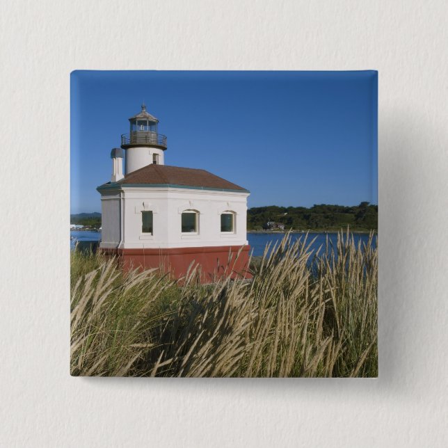 Coquille River fyr, Oregon, USA Knapp (Framsida)