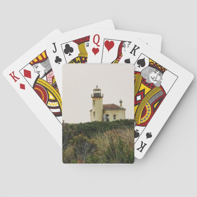 Coquille River Fyren, OR Casinokort (Baksidan)