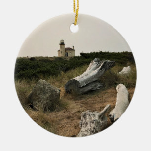 Coquille River Lighthouse, ELLER Julgransprydnad Keramik