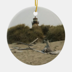Coquille River Lighthouse, ELLER Julgransprydnad Keramik