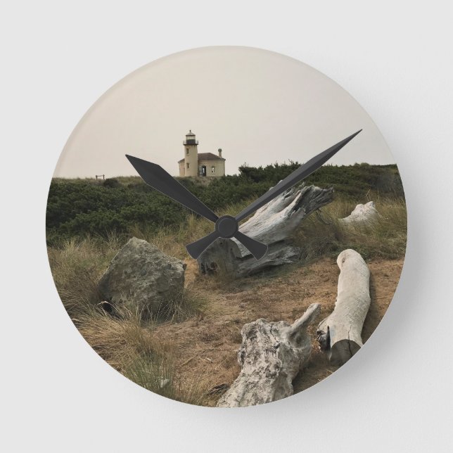 Coquille River Lighthouse, ELLER Rund Klocka (Framsida)