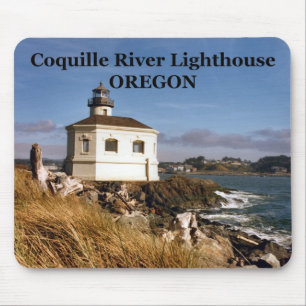 Coquille River Lighthouse, Oregon Mousepad Musmatta
