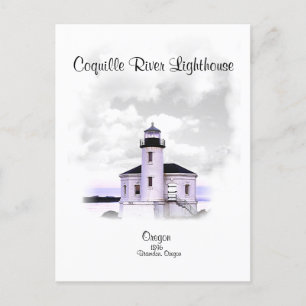 Coquille River Lighthouse - Oregon Vykort